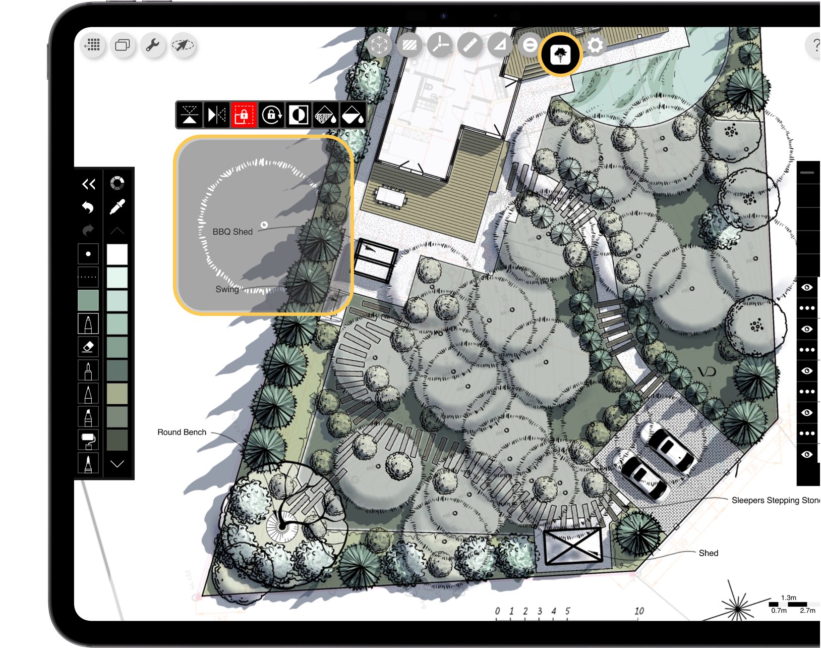 Morpholio Trace: best app for iPad drawing_architecture landscape and interior design_draw to scale